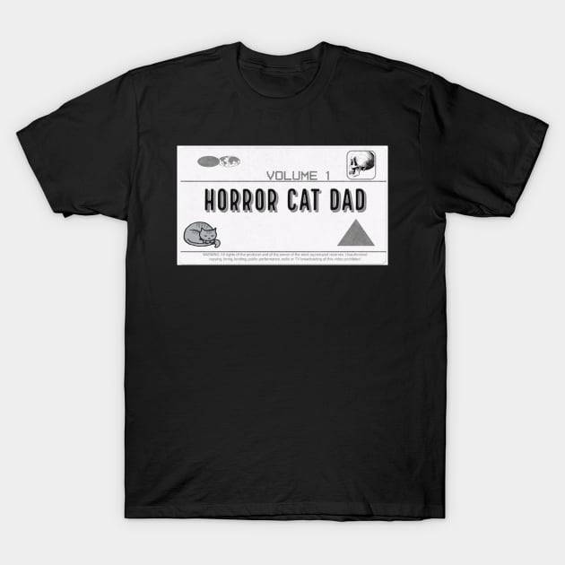 V.H.S T-Shirt by The Horror Cat Dad